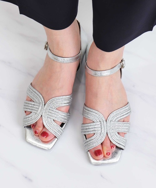 【新品　試着のみ】DIANA アンクルストラップ　サンダル ダイアナ DIANA アンクルストラップサンダル （アイボリー