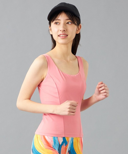 Chacott タンクトップ ノースリーブ Boost ブラトップロング