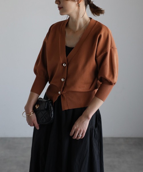 Bonjour Sagan（ボンジュールサガン） カーディガン ゴールドボタン