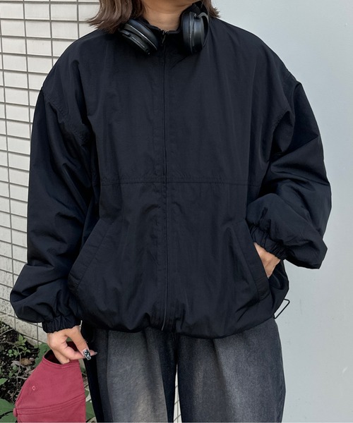 「kutir」 ナイロンブルゾン MEDIUM ブラック レディース_画像4