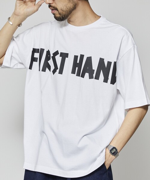 Firsthand（ファーストハンド） tシャツ 6オンス フロントテープロゴ