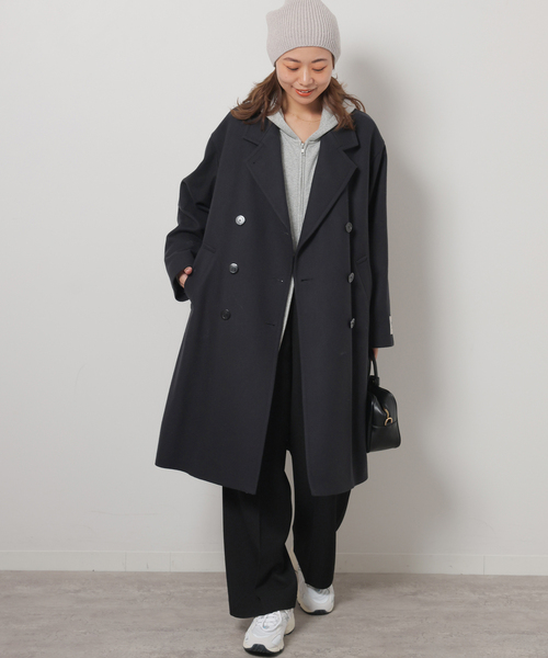 JOURNAL STANDARD relume」 チェスターコート 36 ネイビー レディース