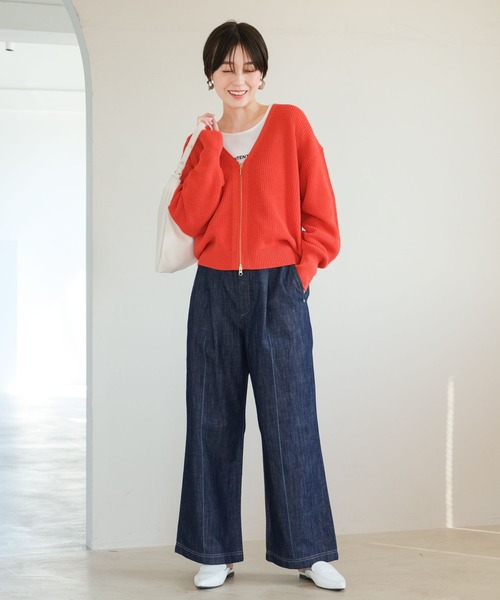 Elura オトナサマーワイドデニム　コトナサイズ新品未使用 Elura ジーンズ デニム デニムパンツ 大人サマーイージーデニム
