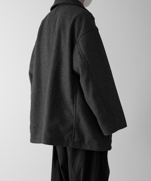 「RUUBON」 ピーコート S グレー メンズ_画像9