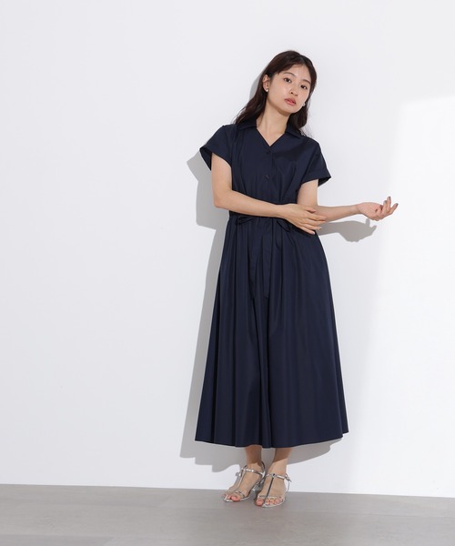 N.Natural Beauty Basic ワンピース オープンカラーシャツ
