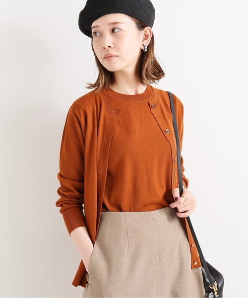 「IENA」 ニットアンサンブル FREE ブラウン レディース_画像6