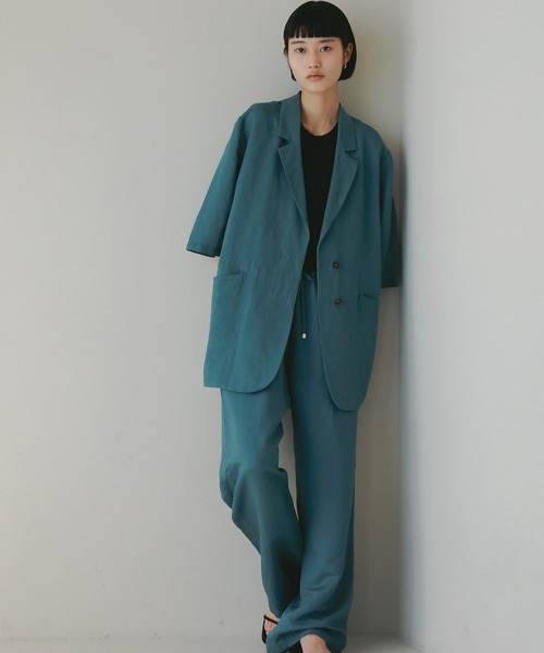 Vintage リネンレーヨンテーラードジャケット　シングル JOURNAL STANDARD relume ジャケット テーラードジャケット
