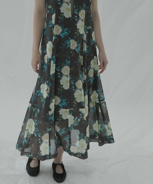 ワンピース ヴィンテージフラワーマキシドレス / Vintage Floral Maxi Dressの画像