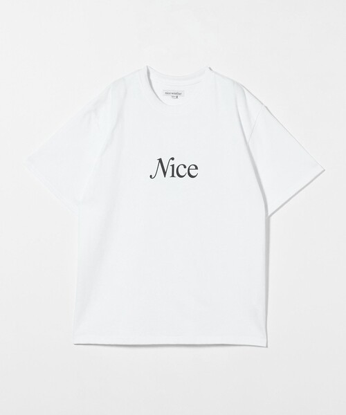 半額以下で買えるクーポン特集 NICE Tシャツ WEATHER」SIGNATURE 「NICE tシャツ WEATHER トップス