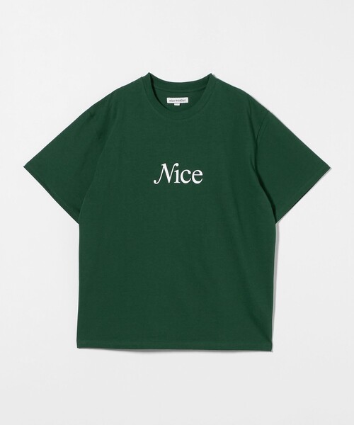 【NICE WEATHER】NICE T-SHIRT ロゴ Tシャツ 男女兼用 NICE WEATHER tシャツ 「NICE WEATHER」ロゴ Tシャツ メンズ