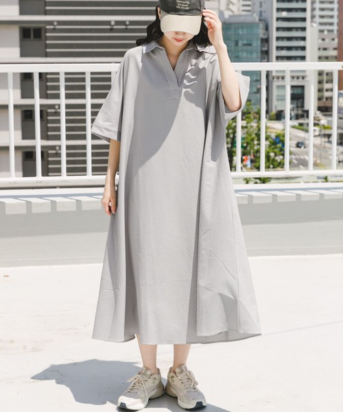 ITEMS URBANRESEARCH ワンピース サッカーストライプスキッパー