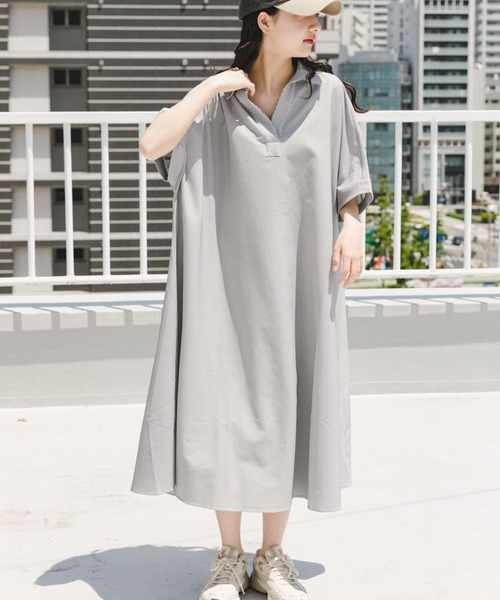 ITEMS URBANRESEARCH ワンピース サッカーストライプスキッパー