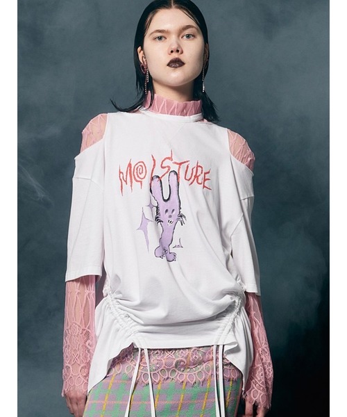 「PAMEO POSE」 半袖カットソー FREE ホワイト レディース