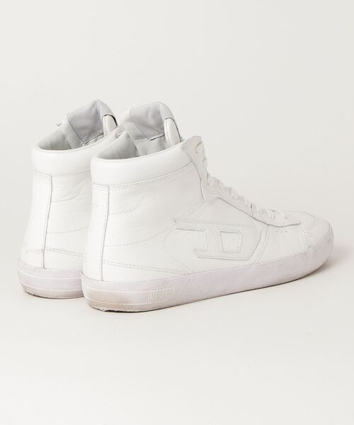 【DIESEL】ハイカット スニーカー white DIESEL 「DIESEL」 ハイカットスニーカー 42 ホワイト メンズ