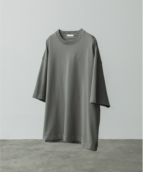 「WYM LIDNM」 7分袖Tシャツ L ライトグレー メンズ