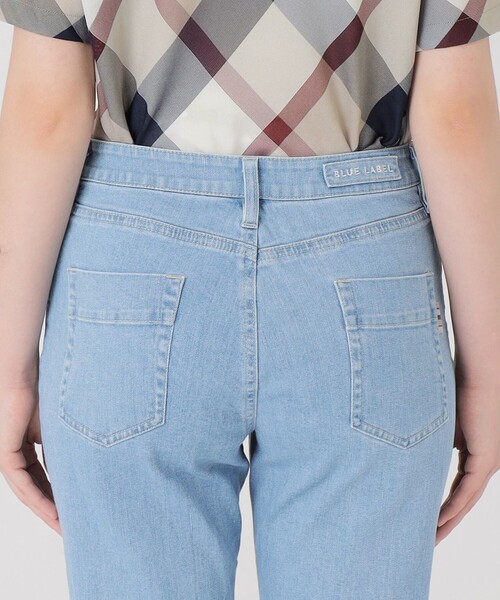 BLUE LABEL CREST BRIDGE ストレッチデニムスリムストレート BLUE LABEL CRESTBRIDGE ジーンズ デニム デニムパンツ