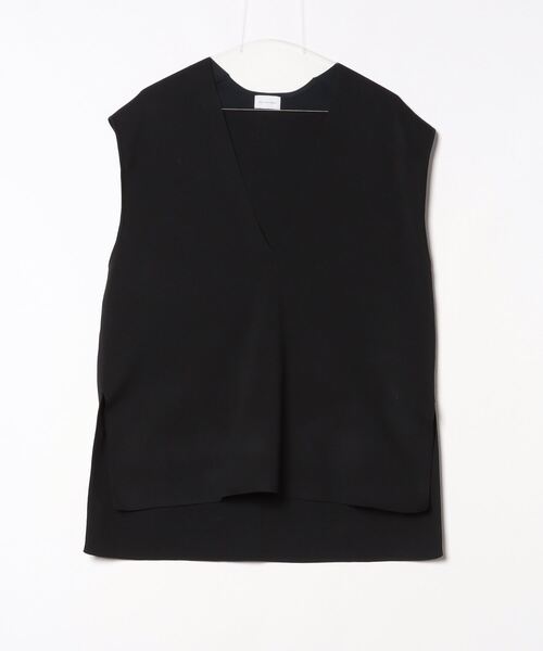 新品タグ付き✨マディソンブルー ノースリーブVネックプルオーバーニット 黒 000000001383_trtTXcf.jpg