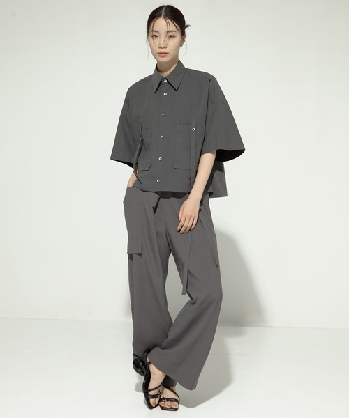 UJOH ブラウス シャツ 「UJOH/ウジョー」「STUDIOUS別注」Pocket