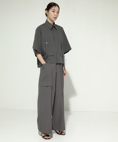UJOH ブラウス シャツ 「UJOH/ウジョー」「STUDIOUS別注」Pocket