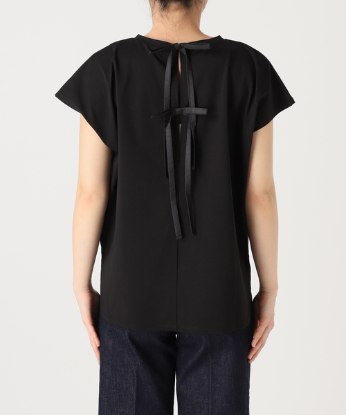tシャツ 「追加」手洗い可 / 接触冷感 / クールタッチバックリボンプルオーバー レディース B.C STOCK tシャツ 「追加」手洗い可 / 接触冷感 クールタッチ