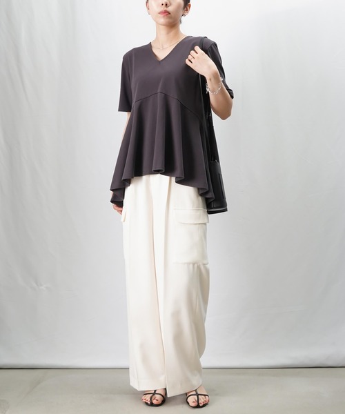 LADY LUCK LUCA tシャツ LC/LLL ドライペプラムVカットソー