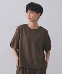 ブラウス シャツ 半袖 ラメストライプタックス...の詳細画像1