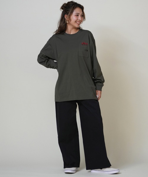 THE NORTH FACE tシャツ FACE/ザ・ノース・フェイス ポケットロンT 花