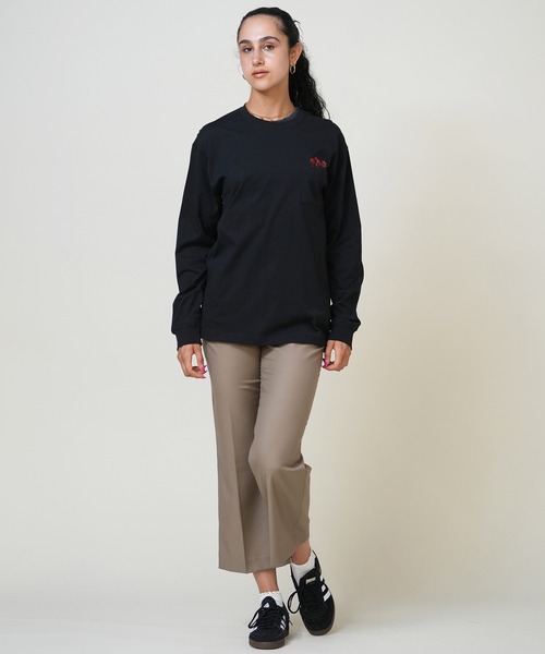 レディースウェア Tntn THE NORTH FACE（ザ ノースフェイス） tシャツ ポケットロンT 花刺繍