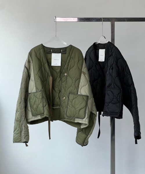 「chuclla」 ナイロンブルゾン S ブラック レディース_画像3