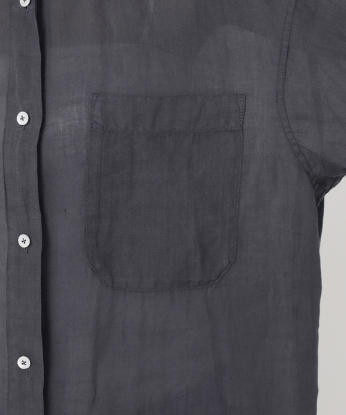 Spick＆Span ブラウス シャツ ガーメントダイシアーラミーシャツ