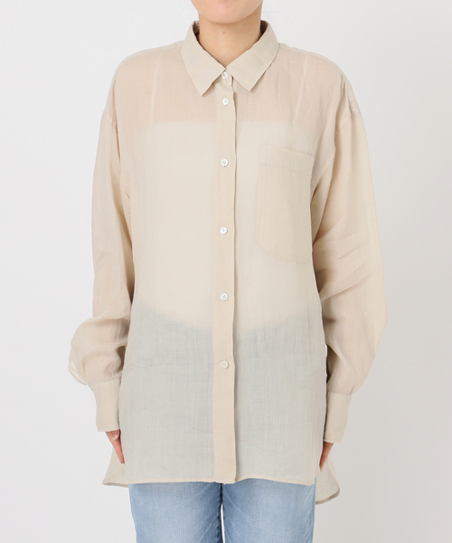 Spick and Span ガーメントダイシアーラミーシャツ ガーメントダイシアーラミーシャツ（シャツ／ブラウス）｜Spick