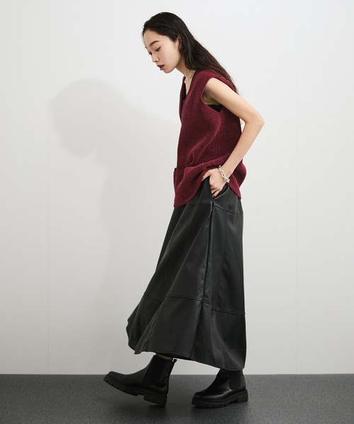 ADAM ET ROPE'（アダムエロペ） スカート 「Elisa Novelli」フェイク