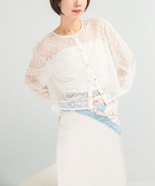 【BLACK】シアーメッシュドットプルオーバー シアーメッシュドットプルオーバー レディース : ZOZOTOWN Yahoo!店