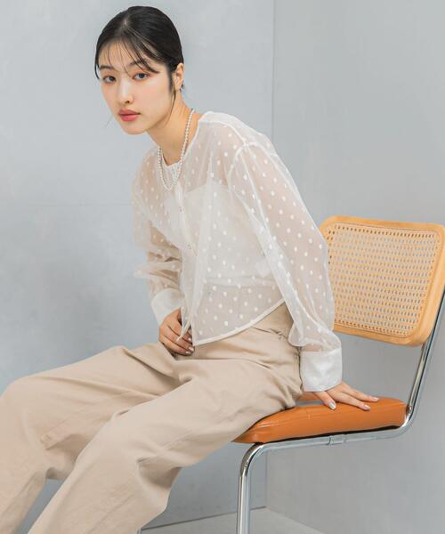 シアーメッシュドットプルオーバー レディース : ZOZOTOWN Yahoo!店