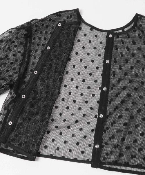 【BLACK】シアーメッシュドットプルオーバー シアーメッシュドットプルオーバー レディース : ZOZOTOWN Yahoo!店