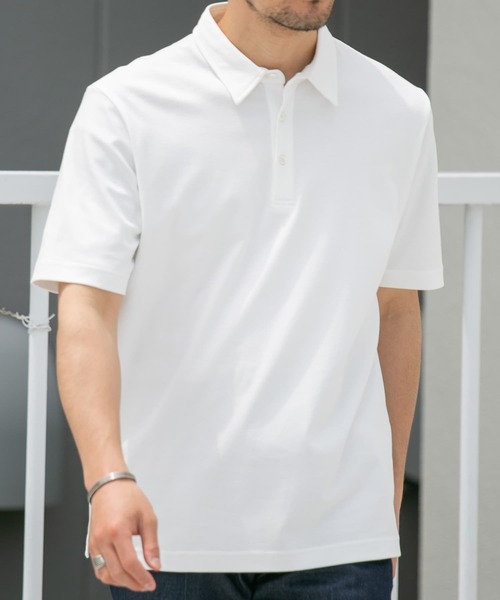 「URBAN RESEARCH ROSSO MEN」 半袖ポロシャツ MEDIUM ネイビー メンズ_画像2