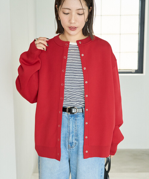 Sasquatchfabrix スエードスナップボタンカーディガン Sasquatchfabrix