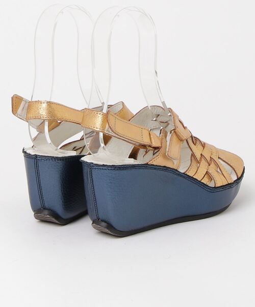 「SAYA」 ヒールサンダル M ゴールド レディース_画像2