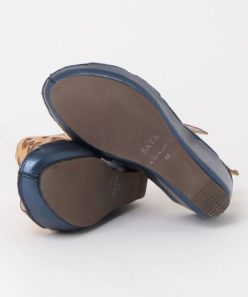 「SAYA」 ヒールサンダル M ゴールド レディース_画像3