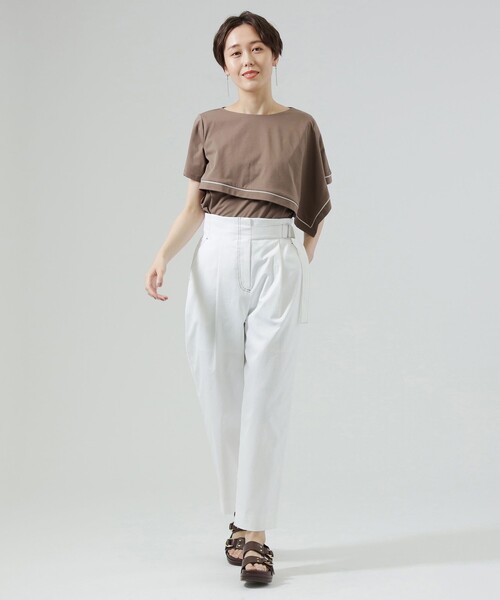 「CAST:」 半袖カットソー M グリーン系その他3 レディース_画像5