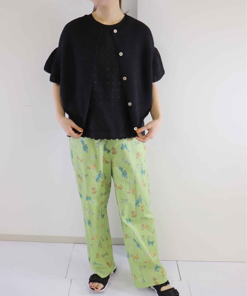 「haupia」 ノースリーブブラウス MEDIUM ネイビー レディース_画像4