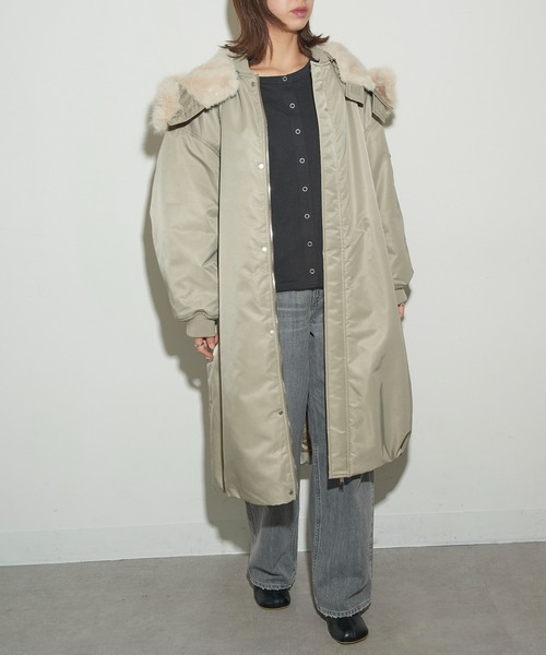 upper heights THE U-BENCE モッズコート ベージュグレー upper heights THE U-BENCE モッズコート ベージュグレー