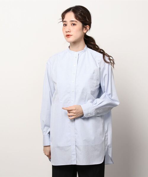 DRAWER 「Drawer」 長袖ブラウス 38 ブルー レディース