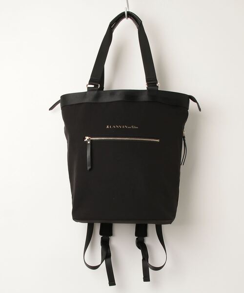 LANVIN en Bleu 「LANVIN Bleu」 リュック FREE ブラック レディース