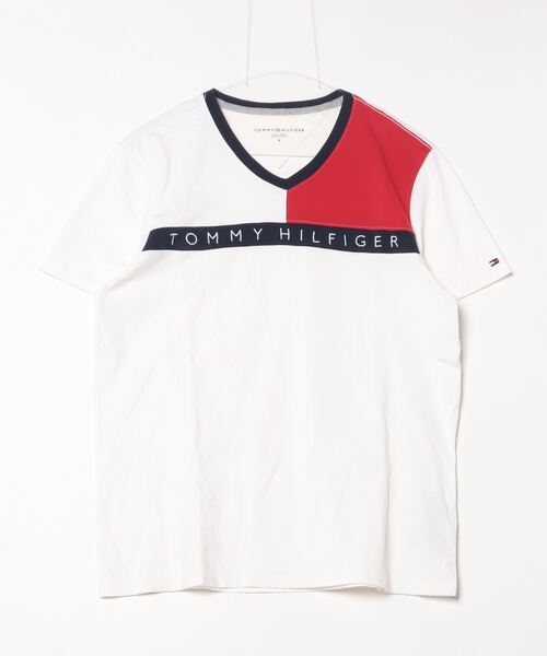 TOMMY HILFIGER（トミー・ヒルフィガー） 刺繍半袖Tシャツ M ホワイト