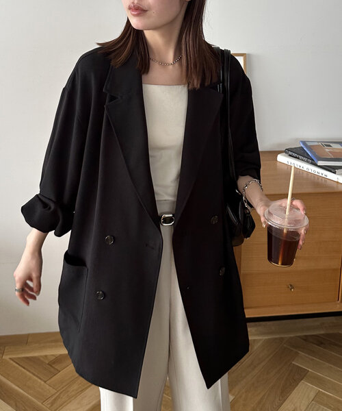 Discoat（ディスコート） テーラードジャケット FREE チャコールグレー