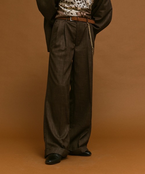 soerte」 スラックス 0 ブラウン系その他 メンズ