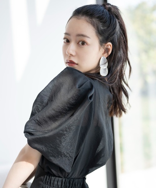 「VANNIE U」 7分袖ブラウス FREE アイボリー レディース_画像6