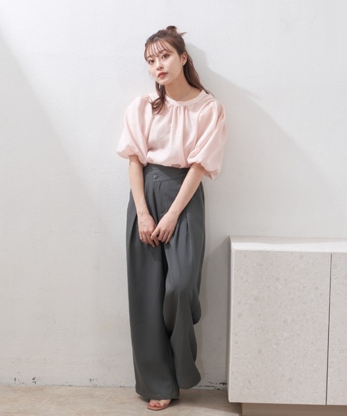 「VANNIE U」 7分袖ブラウス FREE アイボリー レディース_画像9