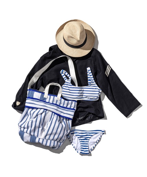 PUEBCO（プエブコ） ショルダーバッグ STRIPED TOWEL HELMET BAG